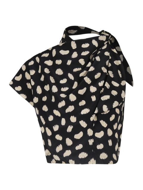 Johanna Ortiz Women's Evening Current Silk Top - Black Ecru