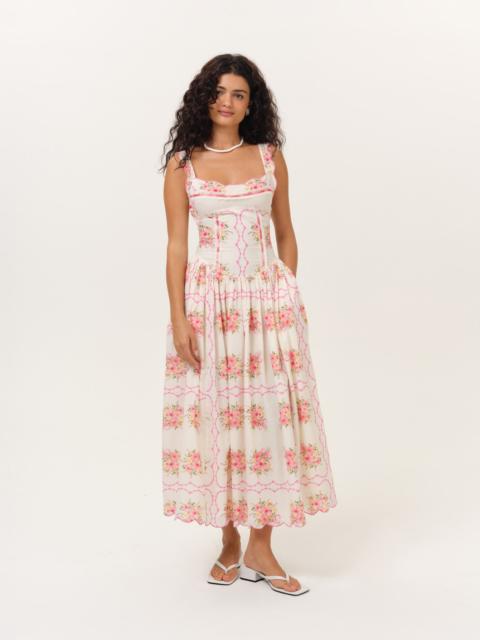 For Love & Lemons Tea Time Midi Dress
