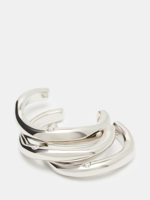 STEVE MADDEN TOE RING SET SILVER