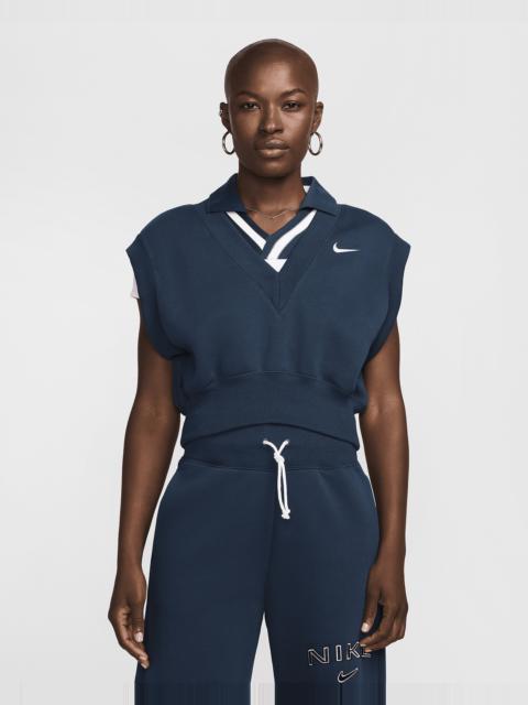 Nike Nike Sportswear Phoenix Fleece Women's Loose V-Neck Sleeveless Cropped Top