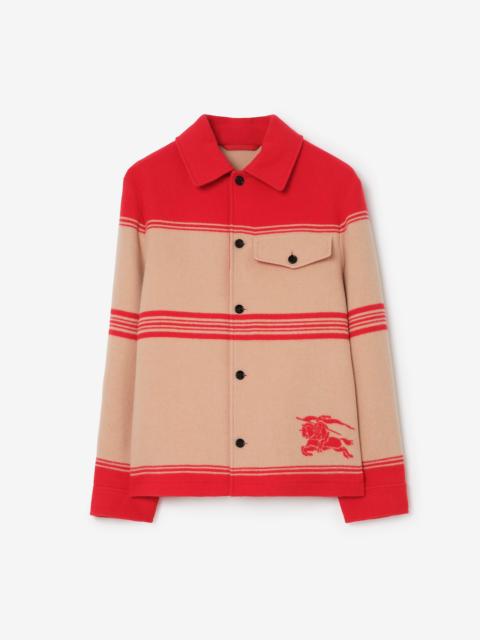 Burberry Striped Wool Nylon Jacket