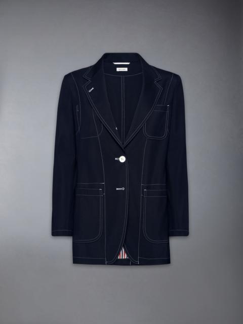 Thom Browne School Uniform Patch Pocket Jacket