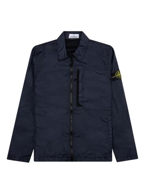 Stone Island zip-fastening patch-pocket overshirt