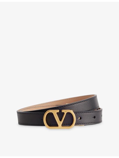 Valentino VLogo Signature Reversible Leather Belt