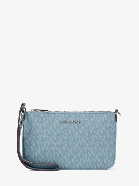 MICHAEL KORS Jet Set Small Signature Logo Convertible Wristlet