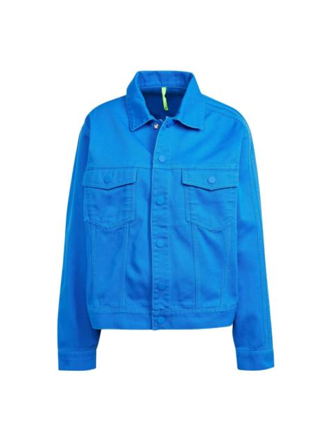 adidas (WMNS) adidas Kseniaschnaider 3-Stripes Dyed Jacket Asia Sizing 'Blue' IU2460