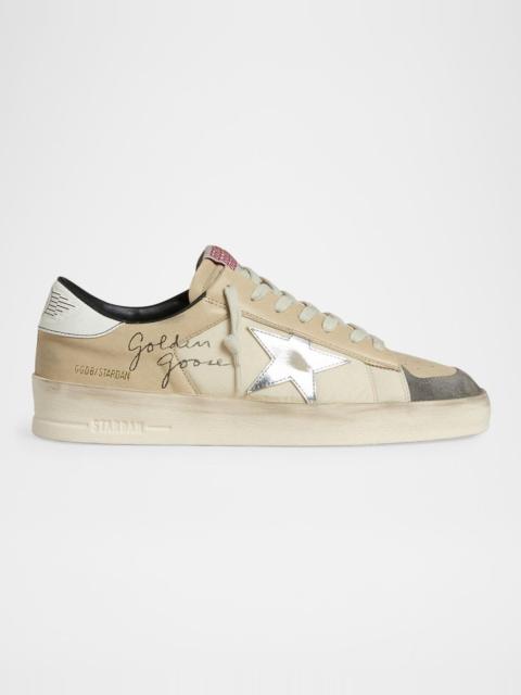 Golden Goose Men's Stardan Leather & Nylon Low-Top Sneakers
