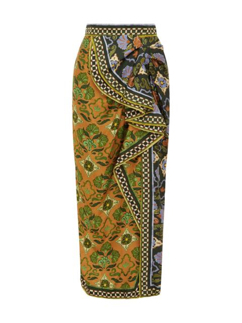 ALÉMAIS Cece Spliced Silk Skirt