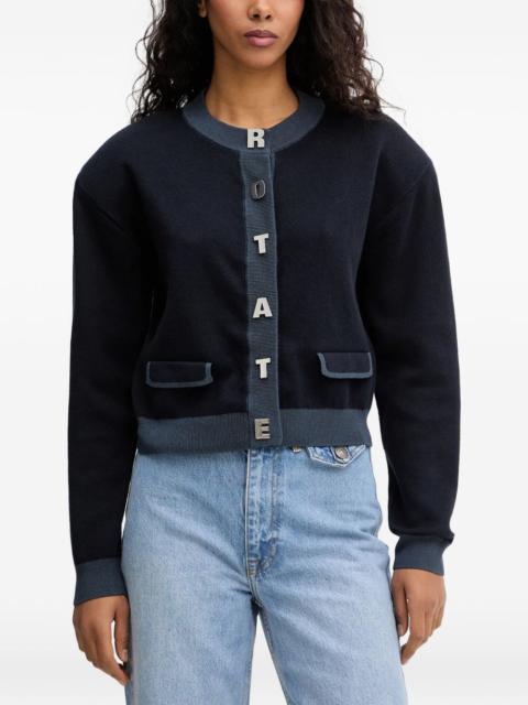 ROTATE letter-embellishment cardigan