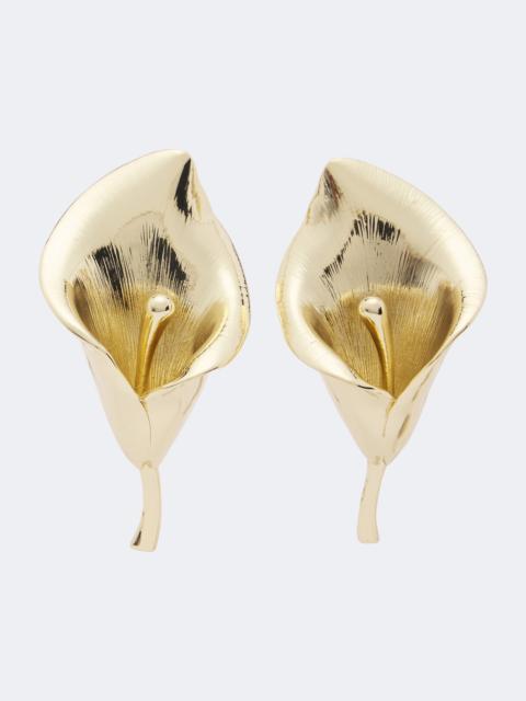 CAROLINA HERRERA Floral clip-on earrings