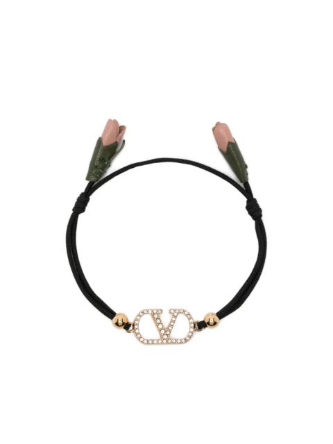 Valentino flower-detail VLogo bracelet