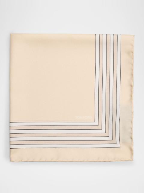 TOM FORD Men's Multi-Frame Silk Pocket Square