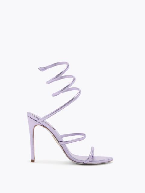 RENE CAOVILLA CLEO METALLIC LILAC SANDAL 105