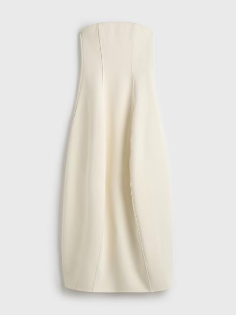 TOTEME Strapless balloon dress ecru