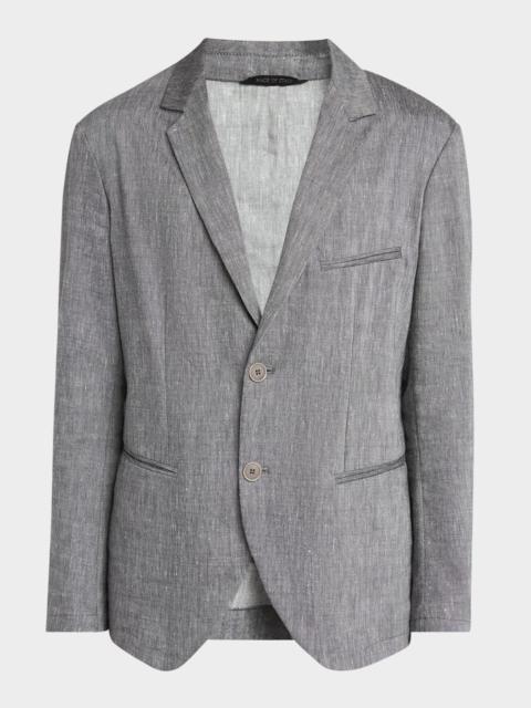GIORGIO ARMANI Men's One Shot Linen-Wool Sport Coat