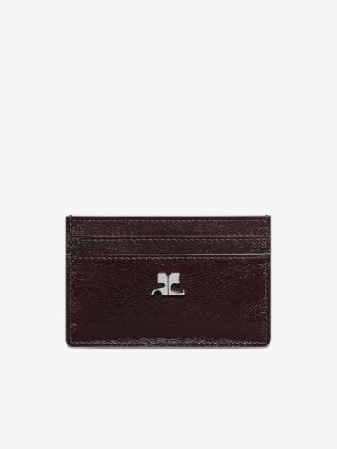 courrèges AC naplack leather cardholder