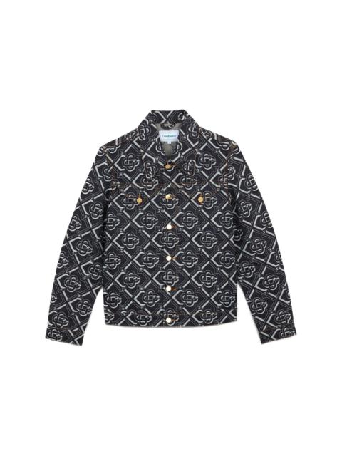 CASABLANCA Denim Monogram Classic Denim Jacket