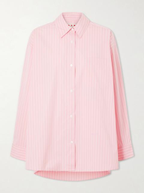 Marni Striped Cotton-blend Shirt