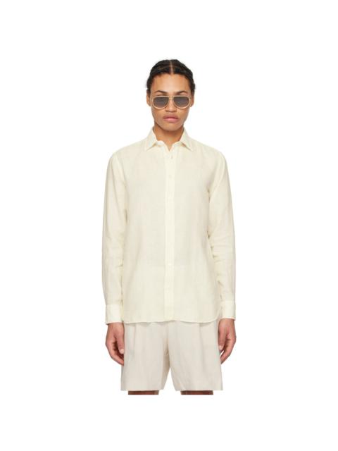 LARDINI Off-White Button Shirt
