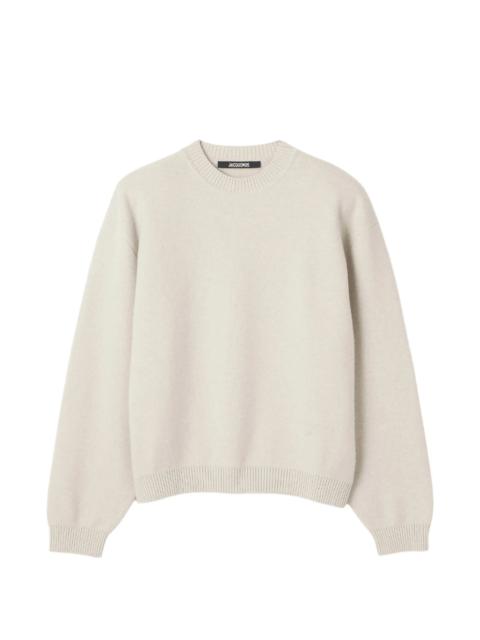 JACQUEMUS Jacquemus Crew-neck Ribbed-trim Sweater