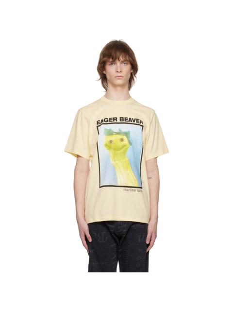 Martine Rose Yellow Graphic T-Shirt