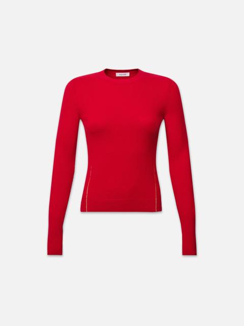 FRAME Lunar New Year Cashmere Crew in Red