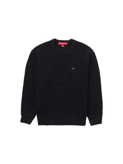 Supreme Supreme Appliqué Cable Knit Sweater Black | REVERSIBLE