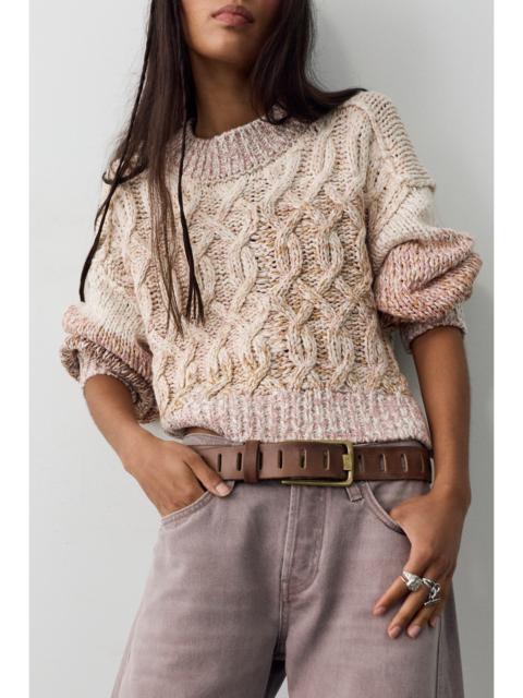 FREE PEOPLE Opal Multicolored Marled Sweater