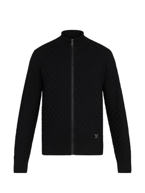 Louis Vuitton Damier Signature Zip-Through Cardigan