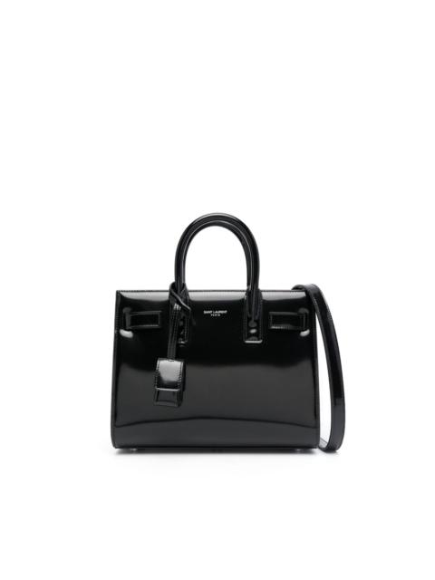 Le Fermoir small top handle bag in shiny leather, Saint Laurent