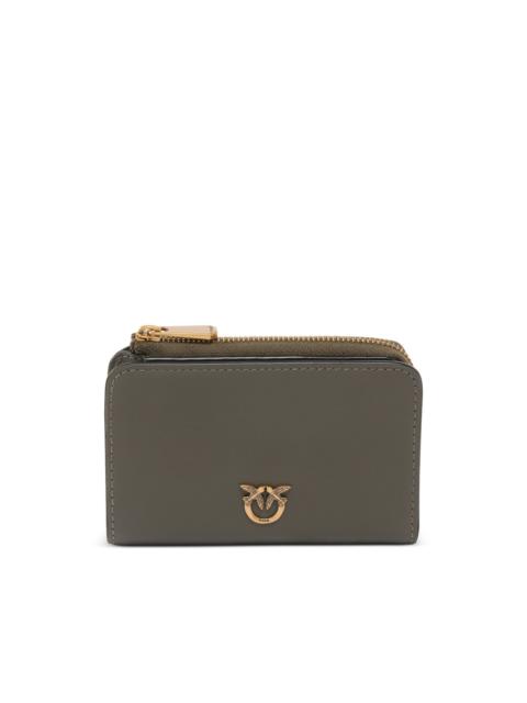 PINKO logo plaque zip wallet