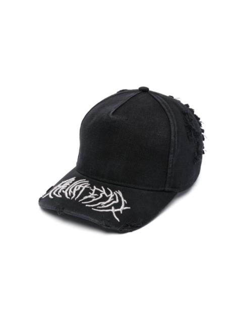 HELIOT EMIL™ logo-embroidered distressed cap