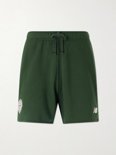 Stone Island New Balance Cotton-Jersey Drawstring Shorts