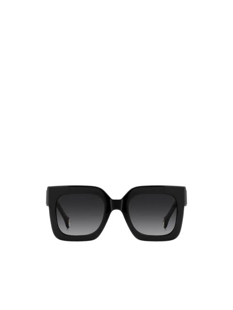 CAROLINA HERRERA logo-plaque square-frame sunglasses