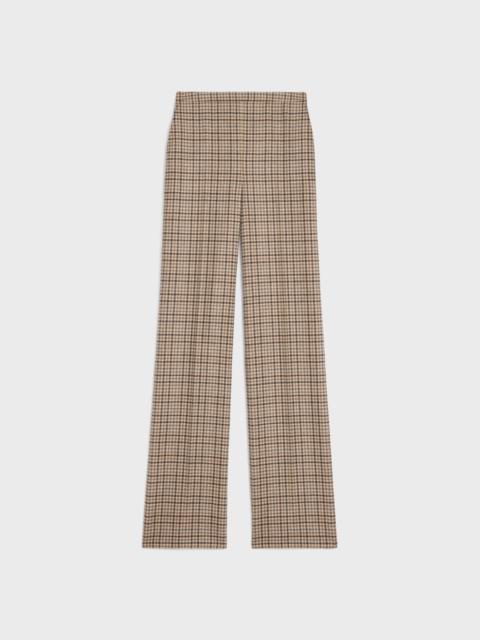 CELINE Tixie pants in checked Cashmere wool