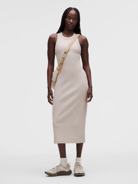 lululemon Ribbed Heavyweight Cotton-Blend Midi Dress