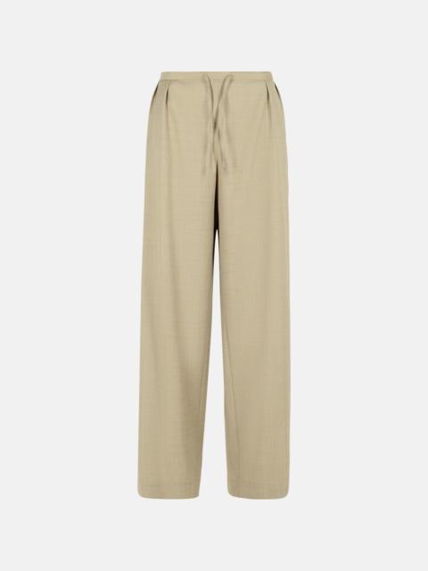 Loulou de Saison 'COVE' BEIGE VIRGIN WOOL PANTS