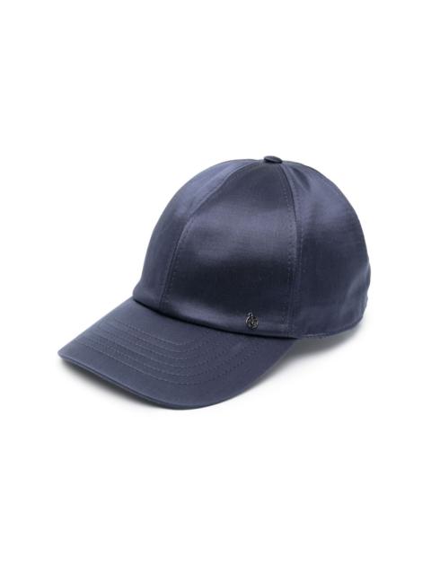 MAISON MICHEL satin curved-peak cap