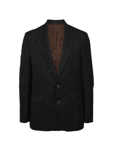 single-breasted wool blazer