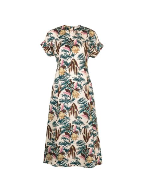 ULLA JOHNSON Devon floral-pattern dress