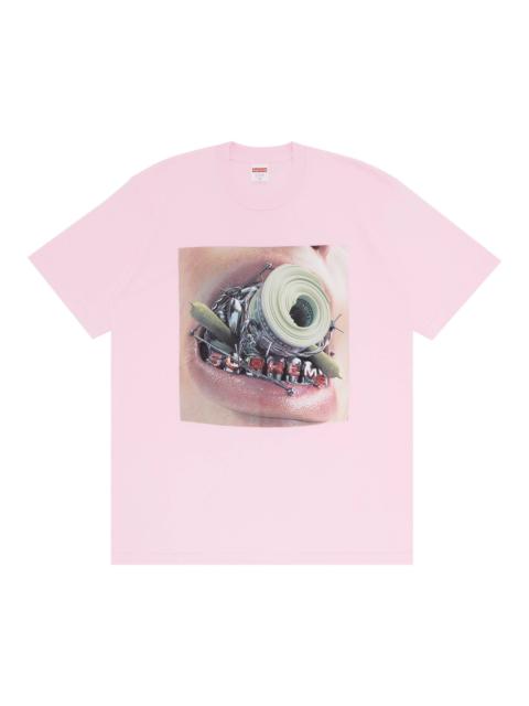 Supreme Supreme Braces Tee 'Light Pink' REVERSIBLE