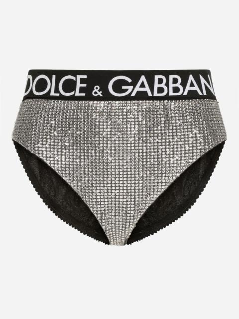 Dolce & Gabbana High-waisted briefs with branded elastic
