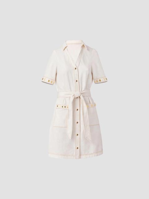 Shoshanna Women's Laurie Denim Shirtdress - Ivory