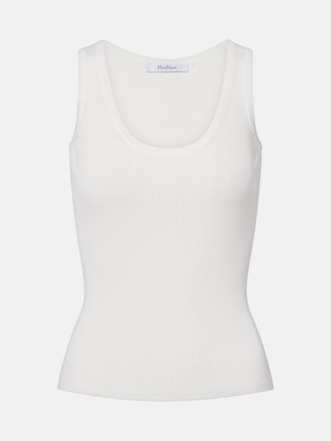 Max Mara Ribbed-knit jersey tank top