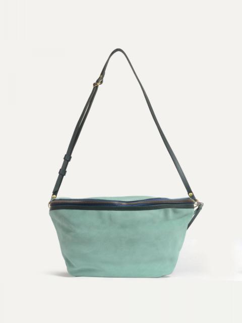 Bleu de Chauffe BEA XL BELT BAG / SUEDE - JADE GREEN