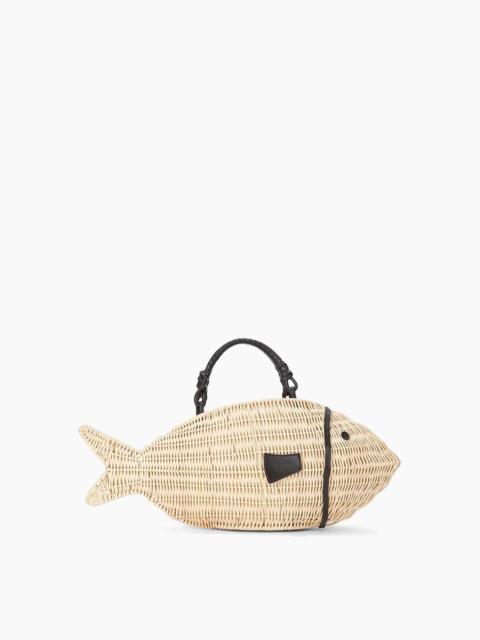 STAUD Cleo Fish Bag in Natural