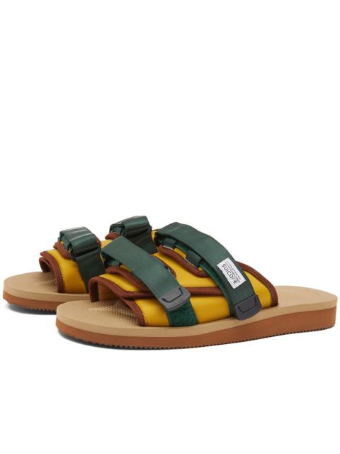Suicoke HOTO-Cab Sandals Yellow and Brown | REVERSIBLE