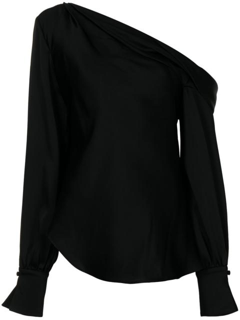 SIMKHAI Alice one-shoulder stain blouse