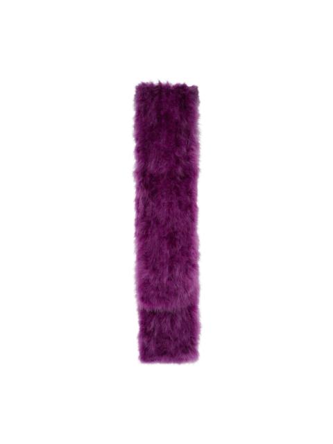 Yves Salomon feather-detailing scarf