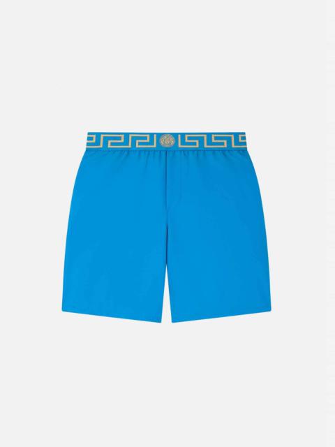 VERSACE Mid-length Greca Border Swim Shorts